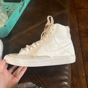 All White Nike Blazer